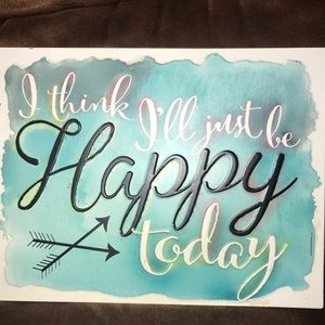 Wall decor- metal sign